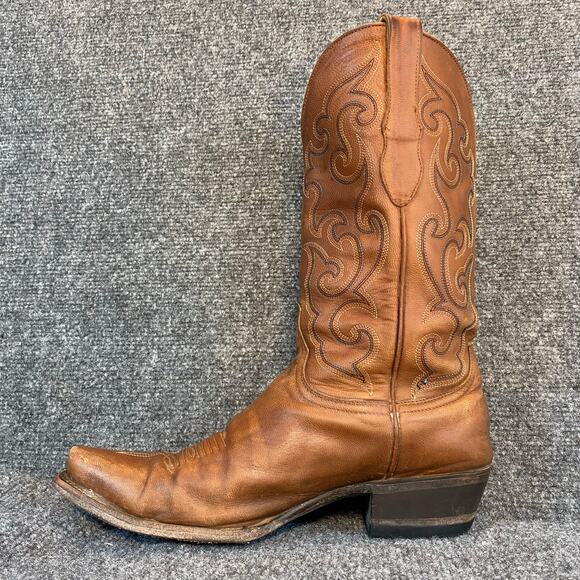 Cavenders Western Embroidered Boots Brown Leather Snip Toe Womens 9 B Cowboy main image 6